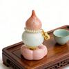 Ceramic Gourds Ornament with Exquisite Patterns For Car Or Desktop Decoration