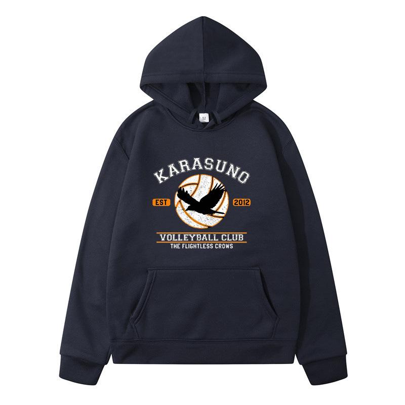 Volleyball Less Haikyuu Unoo College Cosplay Printed Sweater Casual Hoodie