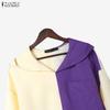ZANZEA Women Casual Hoodies Loose Long Sleeve Blouse