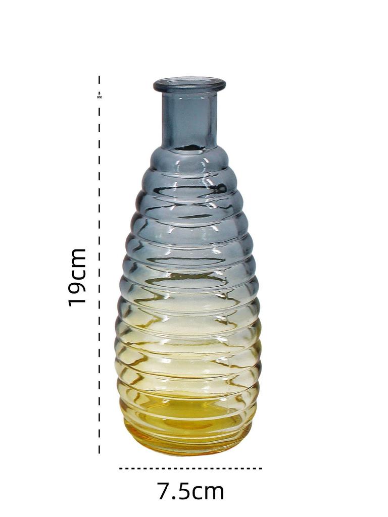 Elegant Retro Glass Vase: High-End Decorative Luxury for Flowers