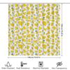 Bright Yellow Pineapple Pattern Shower Curtain Waterproof Bath Decor Bathroom Liner Perfect For Kids Room Master Bathroom