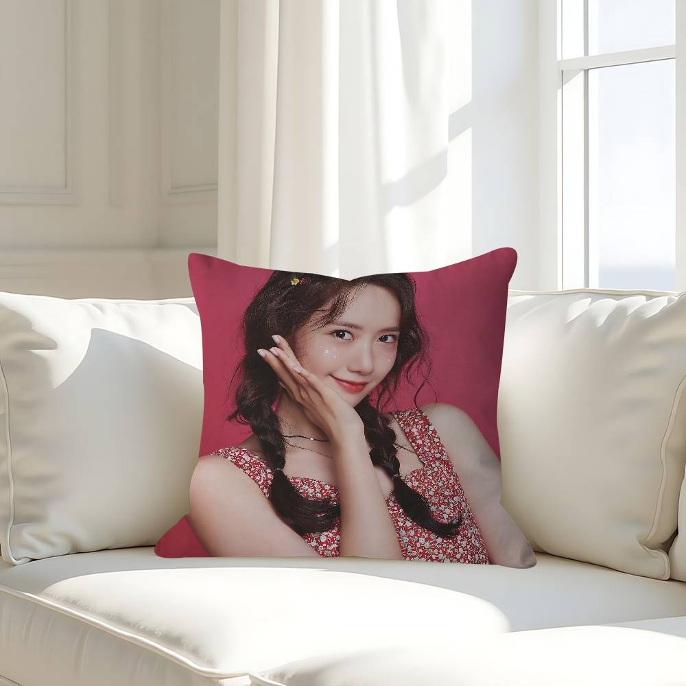 Актриса Л-Лим Ю-На Наволочка Съемная Моющаяся Наволочка – Всесезонный Мягкий Лен 16x16Inch