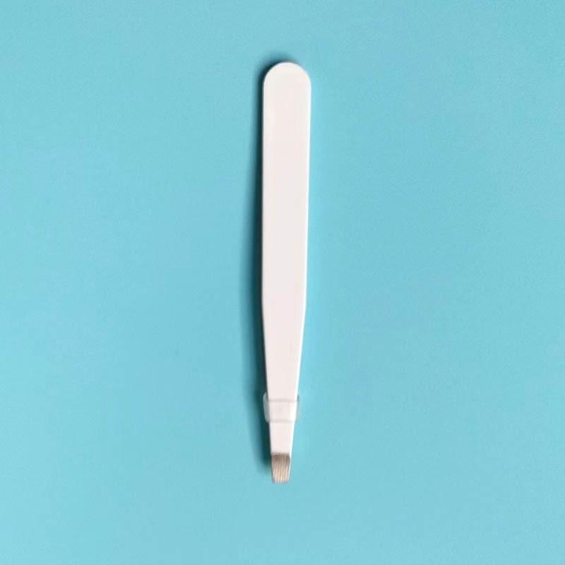 Stainless Steel Eyebrow & Beard Tweezers with Spray Paint Finish & Eyelash Curler