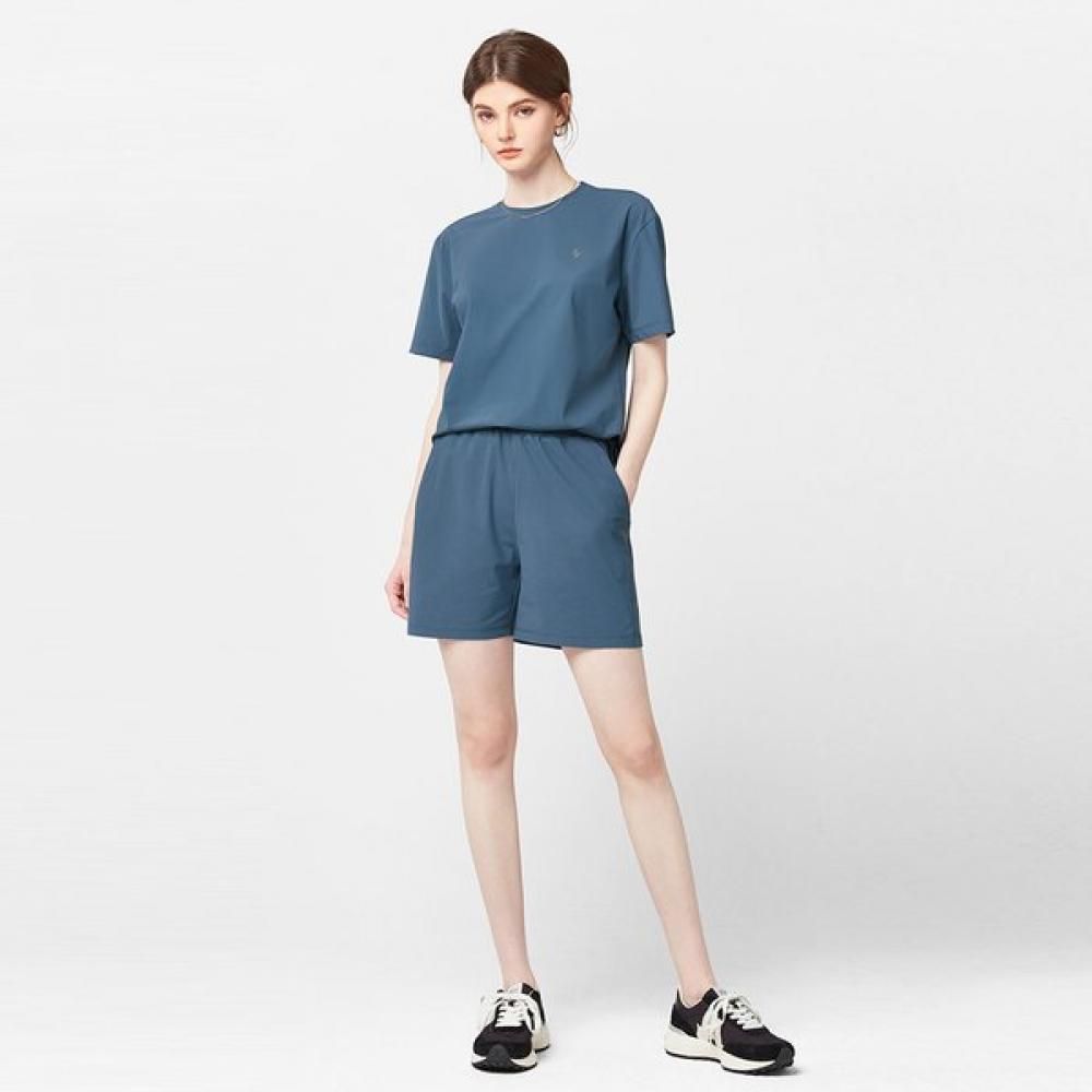 

Akiii Classic Summer Cooling Loose Fit Short Sleeve Shorts Set Dutch Blue Unisx SHORT SLEEVE TEE_S (90)/shorts_S (24-26)