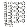 37Pcs Fishing Rod Guides Top Tip Ring Telescopic Surf Casting Fishing Rod Guide Repair Kit