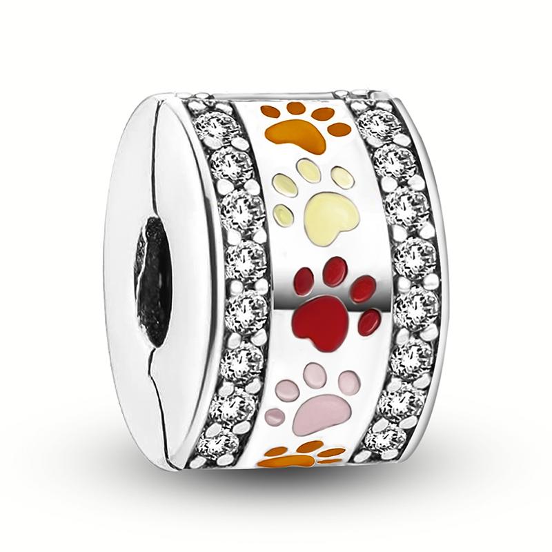 925 Sterling Silver Love Heart Flower Four Leaf Clover Turtle Charms Beads Fit for Bracelets DIY Fine Jewelry Gift