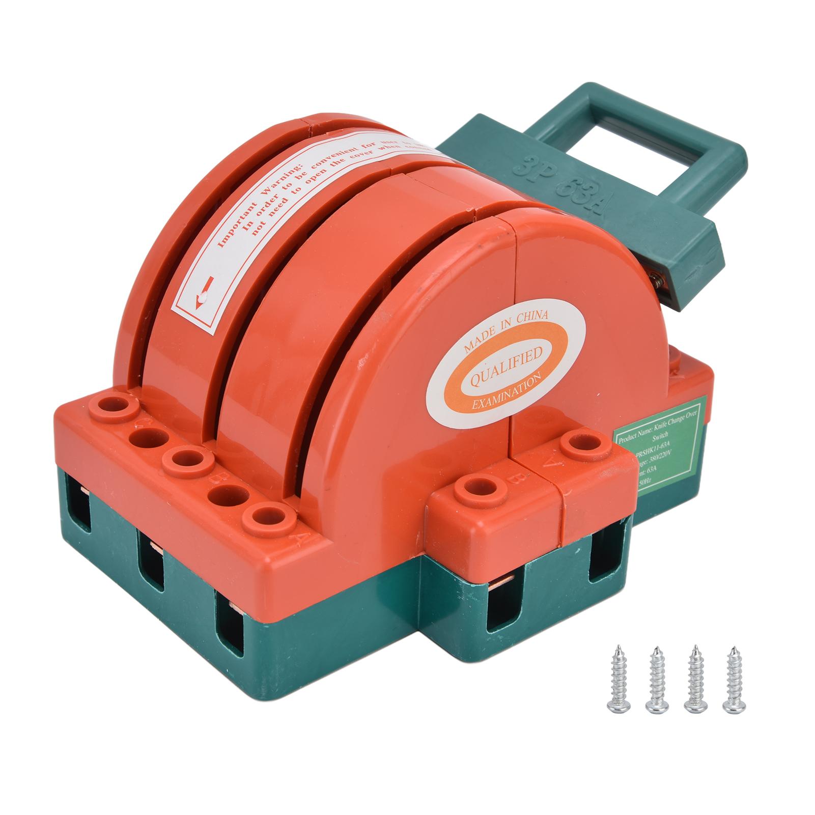 

3P 63A Подвійний електричний ніж RPSHK11 Двонаправлений подвійний ножовий перемикач живлення ізоляції