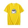 Chuyin Animation Peripheral Cartoon Printed Short Sleeve Tshirt Unisexs and Unisexs Pure Cotton Anime Japanese New Tshirt
