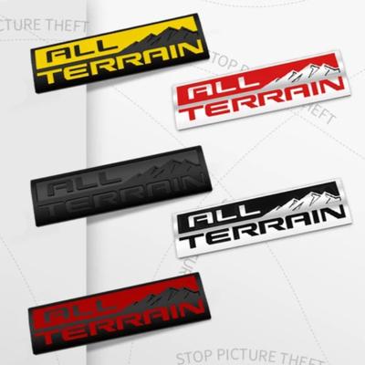 1Pc 3D Metal All Terrain Logo Grille Emblem Badge Car Rear Tail Bumper Trunk Sticker For Silverado Cruze Safari Suburban
