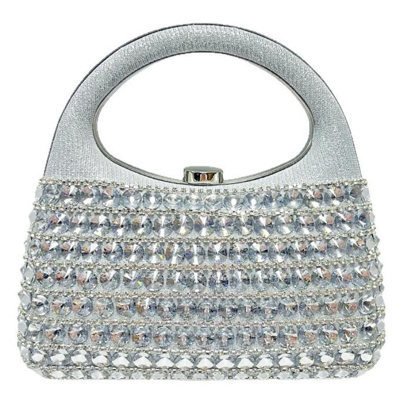 A High-end Rhinestone Handbag with A Niche Design, A Single-shoulder Crossbody Dinner Bag for Socialites
