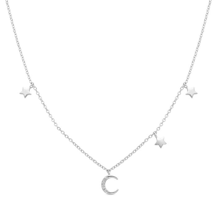 Collier - Luxenter - Resal - Plaqué Rhodium - Oxyde De Zirconium - Argenté