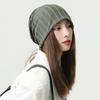 Summer Season Wool Knitted Pile Hat Men and Women Warm Soft Fashion Cold Hat Pullover Confinement Hat Thin Versatile