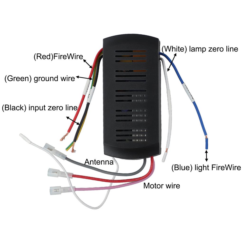 Zestaw pilota do wentylatora sypialni i salonu Odbiornik pilota do wentylatora Wygodny montaż Długi zasięg sterowania
