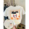 Animal Simple Women's Printed Top Casual Pure Cotton Versatile T-Shirts Women’s