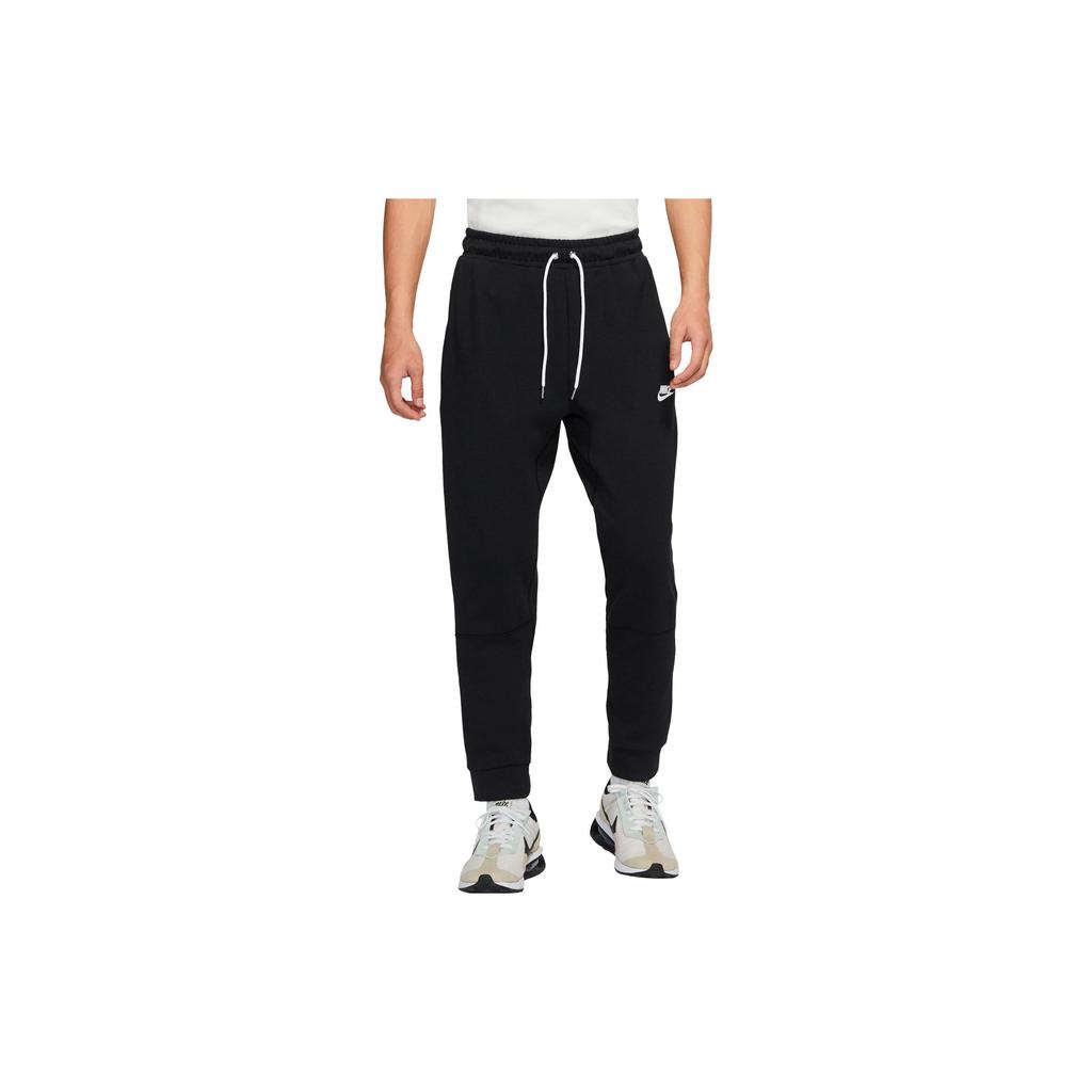 Nike Sportswear Modern Solid Knit Drawstring Casual Pants Men Bottoms Black DJ0368-010
