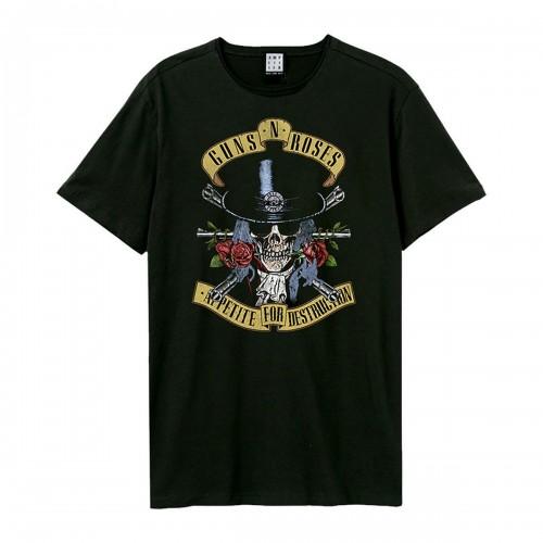 Amplified Unisex Adult Top Hat Skull Guns N Roses T-Shirt