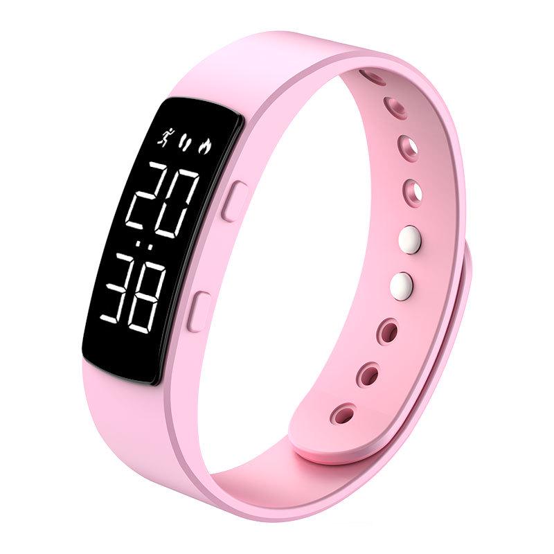 Neues wasserdichtes Smart Health Armband mit Schrittzähler, Vibrationsalarm und LED-Anzeige für Männer und Frauen.