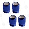 FPVXC1 4pcs Plaid Logo Car Wheel Tire Valve Caps Air Stem Aluminum Accessories For Tesla Model S X 3 Y Cybertruck Roadster