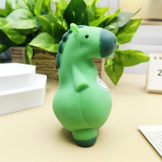 Green Horse Stretchy Toy Stress Anxiety Relief Horse Shape Sensory Toy Adults Teens Kids Soft Flexible TPR Animal Fidget Toy Party Favors