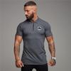 Muscleguys England Style Fashion Cotton Fitness Polo T-Shirt Men Polo Shirt Zip Polo Tees  Brand Short Sleeve Gym Bodybuilding Clothing