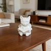 Glasses Kitten Reading Ornament, Nordic Style Study Ornament, Suitable for Bookshelves, Living Rooms, Desktop Ornaments