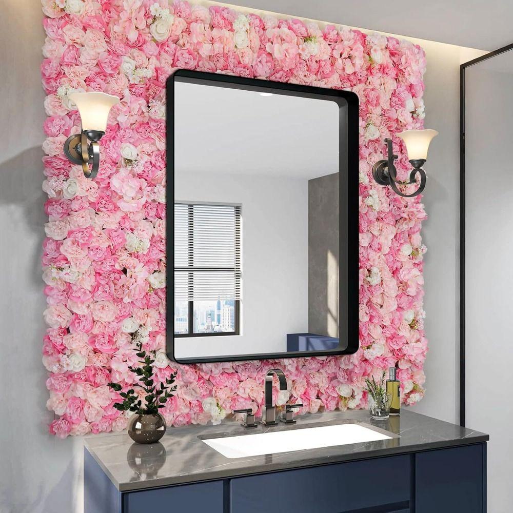 Artificial Rose Flower Panel Arc Baby Shower Decoration Wedding Wall Background Decor Table Arrangement Flower Row