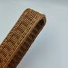 Rectangular Imitation Rattan Storage Basket Simple Plastic Picnic Basket  Chopsticks Spoons Forks