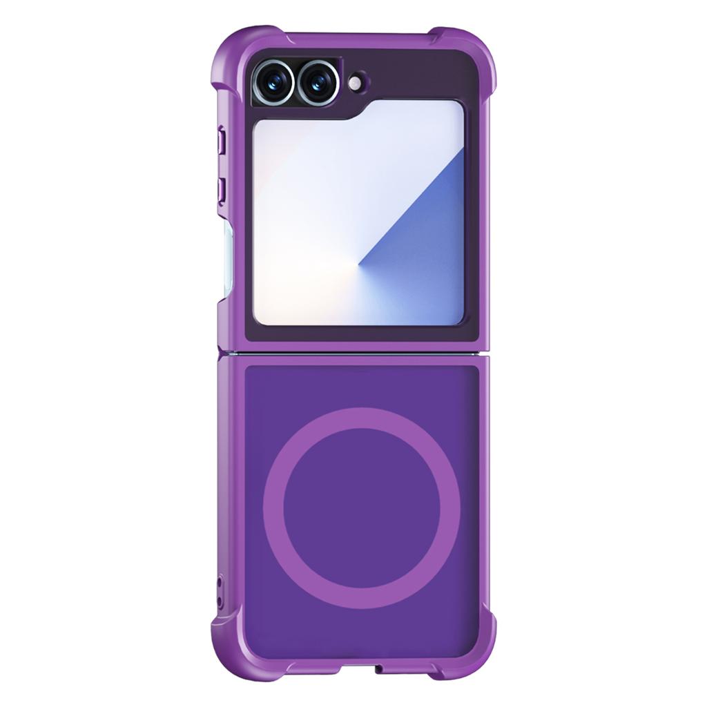 For Samsung Galaxy Z Flip6 5G Magnetic Case Shockproof Matte PC+TPU Phone Cover