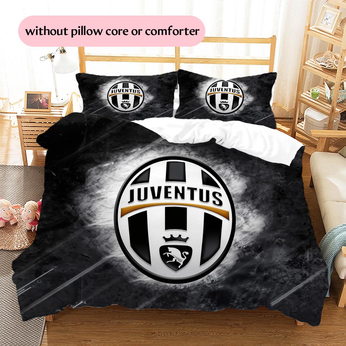 

Juventus FC Pattern Bedding Home Decoration Birthday Gift (1 * duvet cover + 2 * pillowcase, without core) 200x220cm