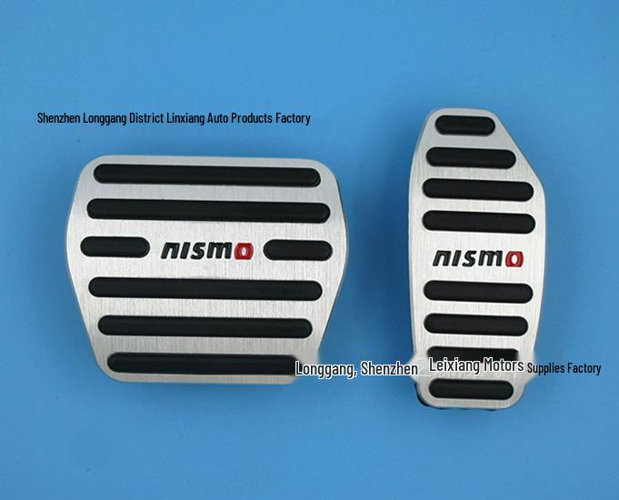Compatible with New Teana, New Qashqai, Kicks, New X-Trail: NISMO Aluminum Alloy Accelerator and Brake Pedals