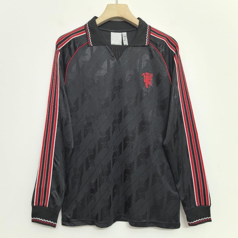 Camiseta retro de manga larga Camiseta de fútbol Real Madrid Manchester United Inglaterra Arsenal Portugal Inter de Milán AC camiseta réplica