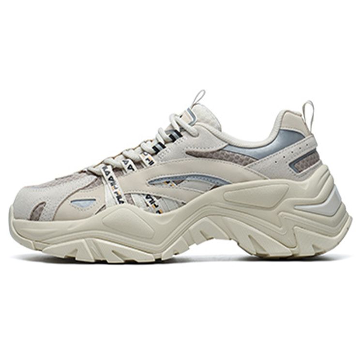 Fila Fabric Fishbone Low-Top Dad Sneakers Women sneakers Beige F12W124164FLA