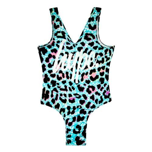 Hype Girls Leopard One Piece Swimsuit