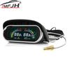 Digital LCD 2 in 1 Gauge Water Temp+Voltage Gauge Water Temperature Meter With Flashing Alarm Voltmeter For Car Truck Vehicle