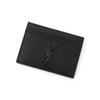 Saint Laurent Cassandra Monogram Crocodile Embossed Card Wallet 485631 C9h0u