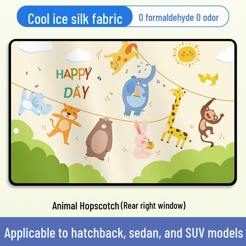 Children's Car Sunshade Curtains for Rear Windows