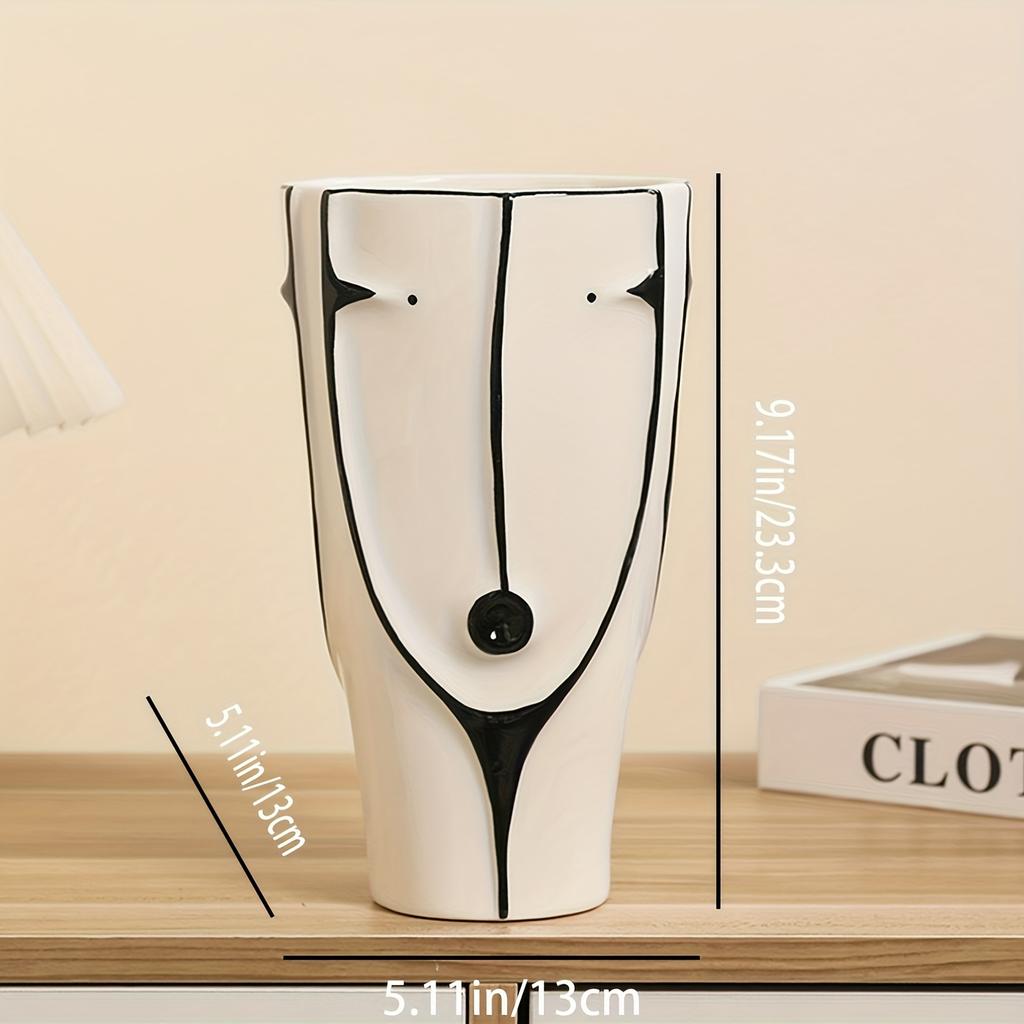 Nordic Art Vase Ceramic Home Decor Creative Flower Pot Living Room Decoration Wholesale