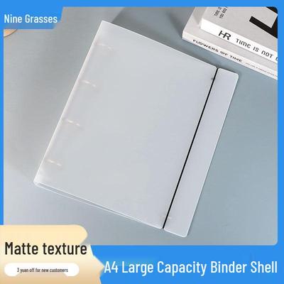 A4 Frosted Transparent PP Ring Binder - Detachable Student Sheet Music Notebook Folder