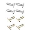 4pcs Copper Brooch Converters for Changing Brooches Pins To Pendant Gold Silver Color Charm Metal DIY Jewelry Findings