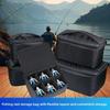 2/3/4/6 Grids Fishing Reel Bag Water-Resistant Multi-Compartment Fishing Gear Bag Carry Handle Durable Fishing Tackle Bag
