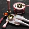 1Pc Silicone Seal Wax Stamp Tool Wax Lacquer Epoxy Resin Cleaning Spoon Powder Dip Sealing Wax Making Tools Stamp Scraper & Bowl
