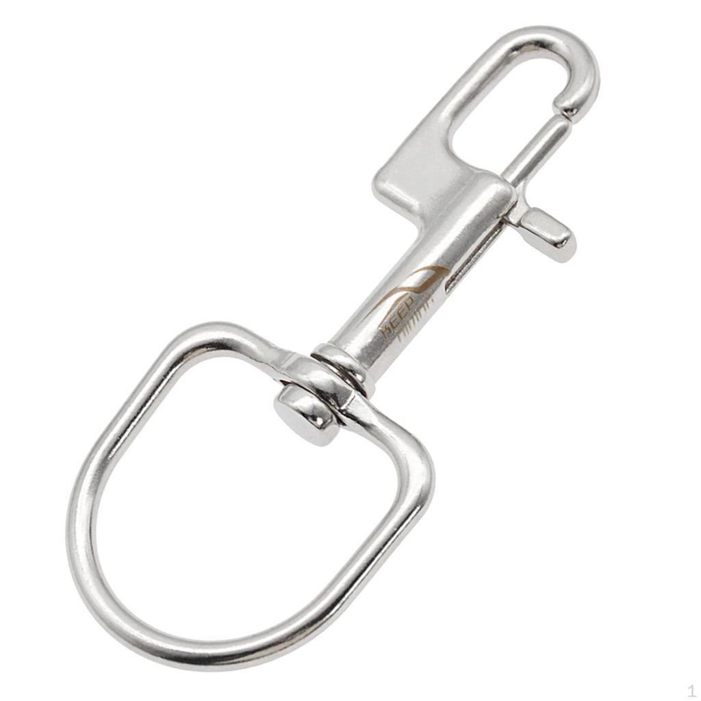 316 Stainless Steel Ended Bolt Snap Hooks Sided Trigger Chain Metal Clip Scuba Diving Clips Key