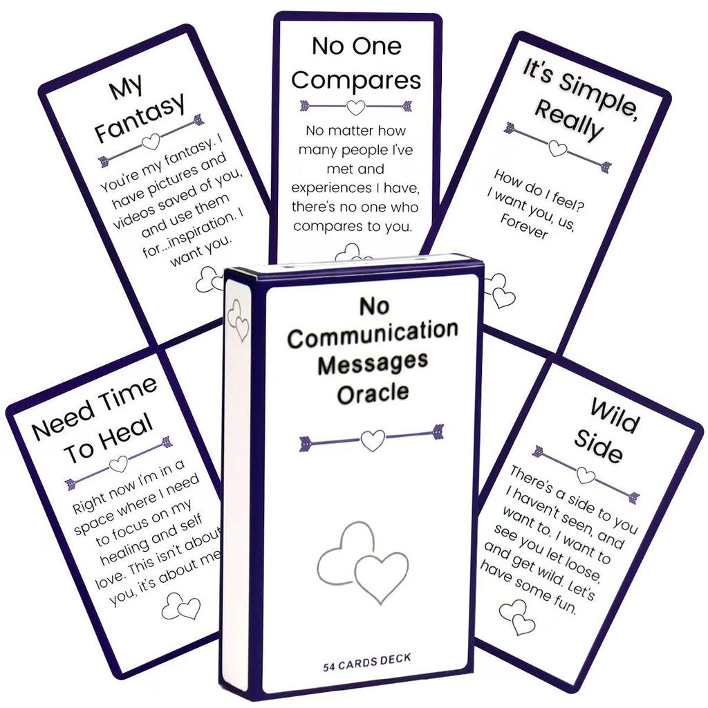 Das Keine Kommunikation Orakel Liebesbotschaften Beziehung 54 Karten Deck 10,3*6cm