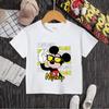 Mickey Summer 2026 New Fashion Boys and Girls Children's T-Shirt Cartoon Anime Children's Clothing Top