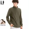 Fingercroxxit Half-Zip Fleece Long-Sleeve T-Shirt