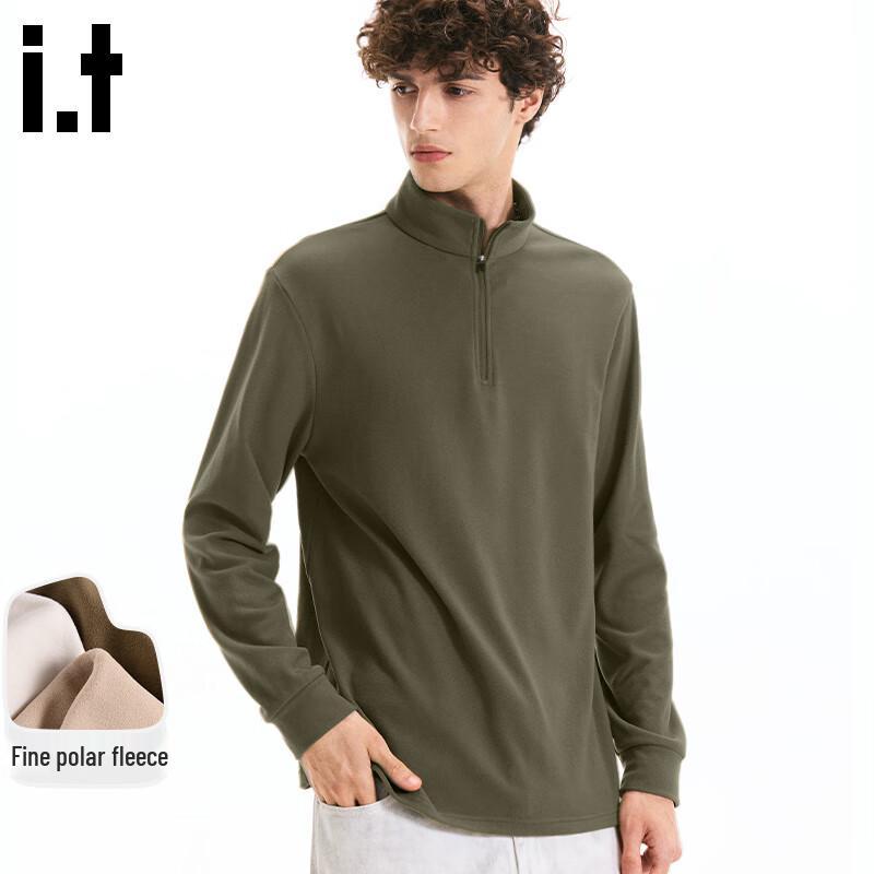 Fingercroxxit Half-Zip Fleece Long-Sleeve T-Shirt M