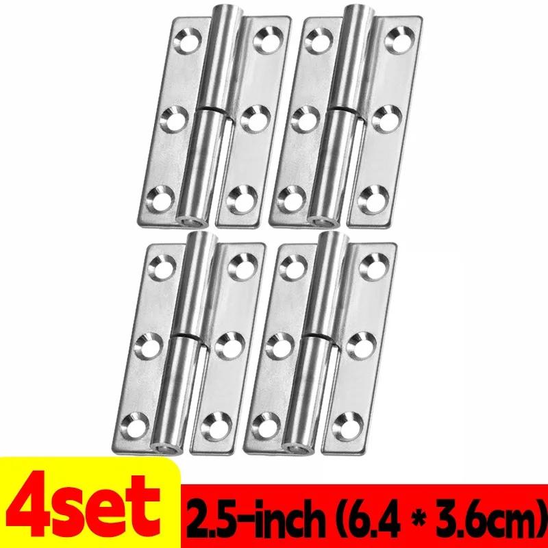 Stainless Steel Hinges Door Connector Universal Furniture Drawer Cabinet Fitting Hinge Detachable Furniture Hardware Accessories