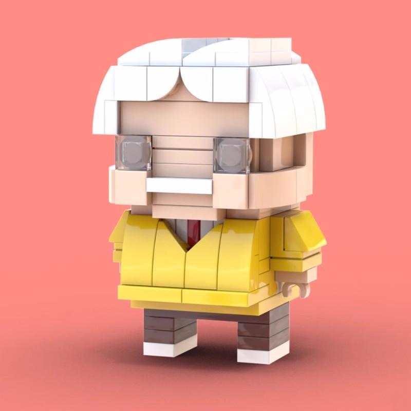 Building Block Compatible, Assembled Toy Set Square Head Boy Slam Dunk Anxi Coach, Sakuragi Flower Road