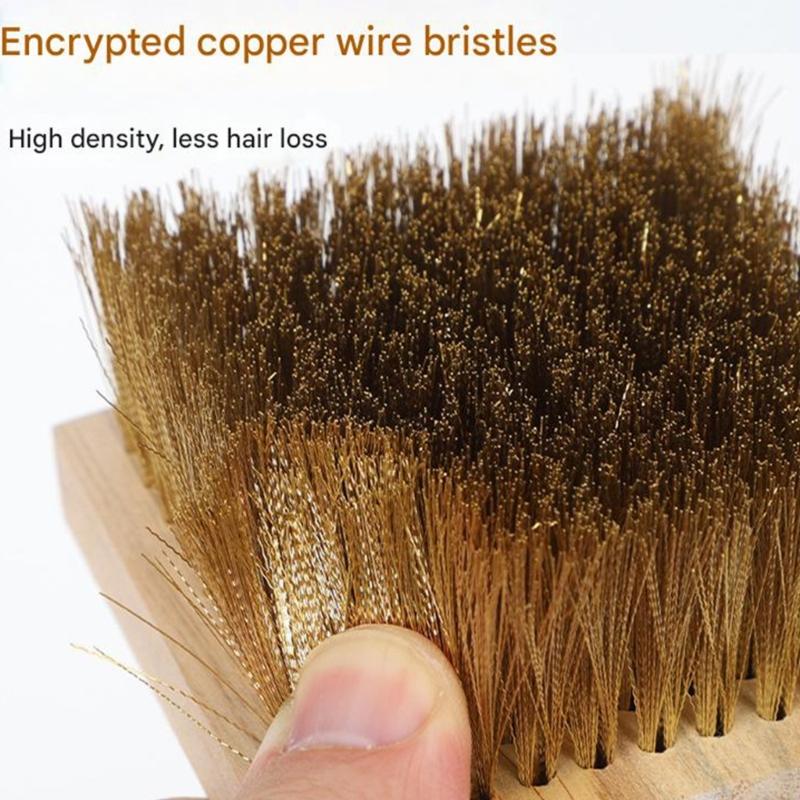 Trwałość Szczotka do Smarów Narciarskich z Gęstym Nylonowym i Mosiężnym Włosiem do Skutecznego Czyszczenia i Konserwacji Snowboardu