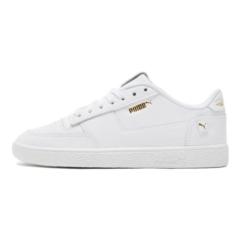PUMA Ralph Sampson Mc Clean Unisex Low Top Sneakers White Gold 375368-01 44.5